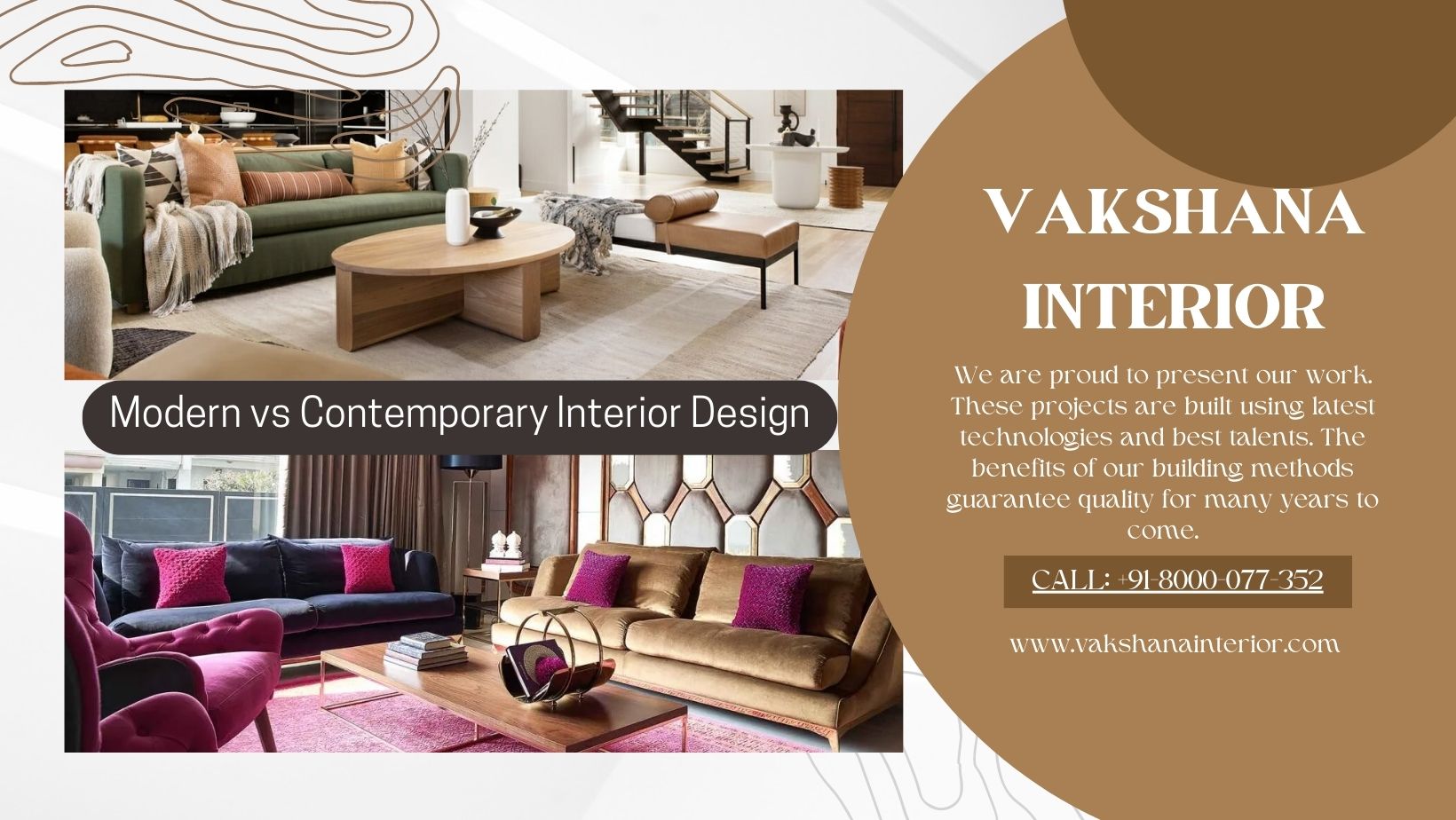 Modern vs Contemporary Interior Design
